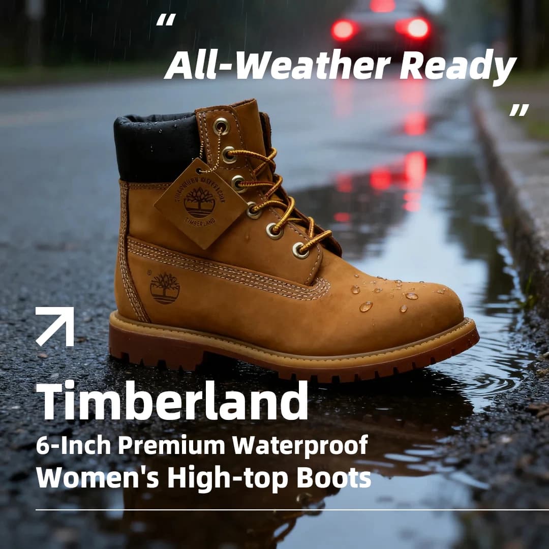 Timberland (Timberland) Scarpe Indistruttibili da Donna, Stivali Classici Gialli per Esterni, Stivali Alti Impermeabili e Resistenti all'Usura 10361713