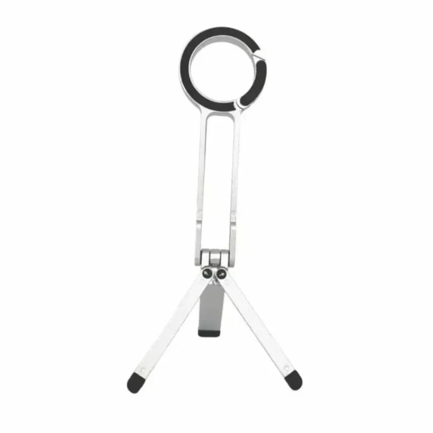 Support for folding phone with snap hook, portable magnetic fastening tripod, selfie handheld stick, outdoor mobile phone support
