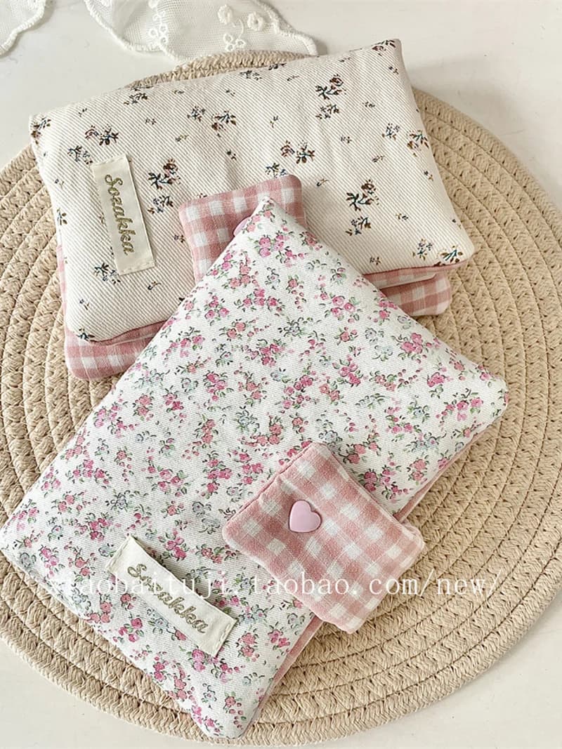 Multipurpose Floral Patterns Fabric Notebook Cover Aesthetic Detachable Diary Stain Resistant Floral Print Diary Book Covers
