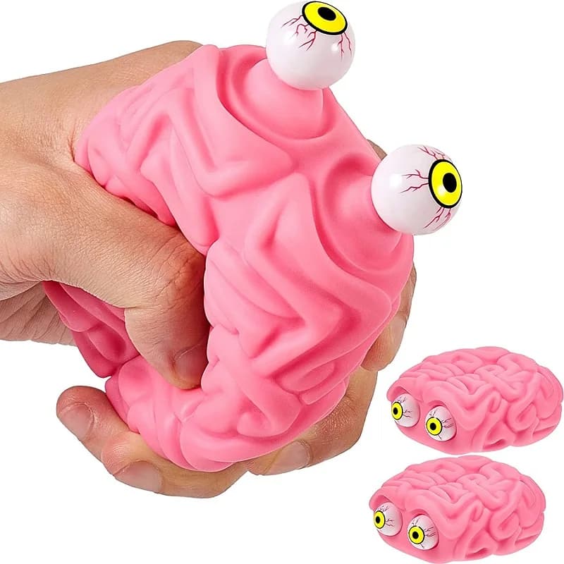Flippy Brain Squishy Eye Popping Squeeze Fidget Splat Giocattolo Palla antistress e ansia Giocattoli di messa a fuoco anti-ansia Regalo per bambini