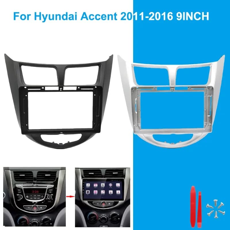 Per Hyundai Accent 2011-2016 9 pollici autoradio cruscotto telaio fascia pannello Android kit di installazione stereo