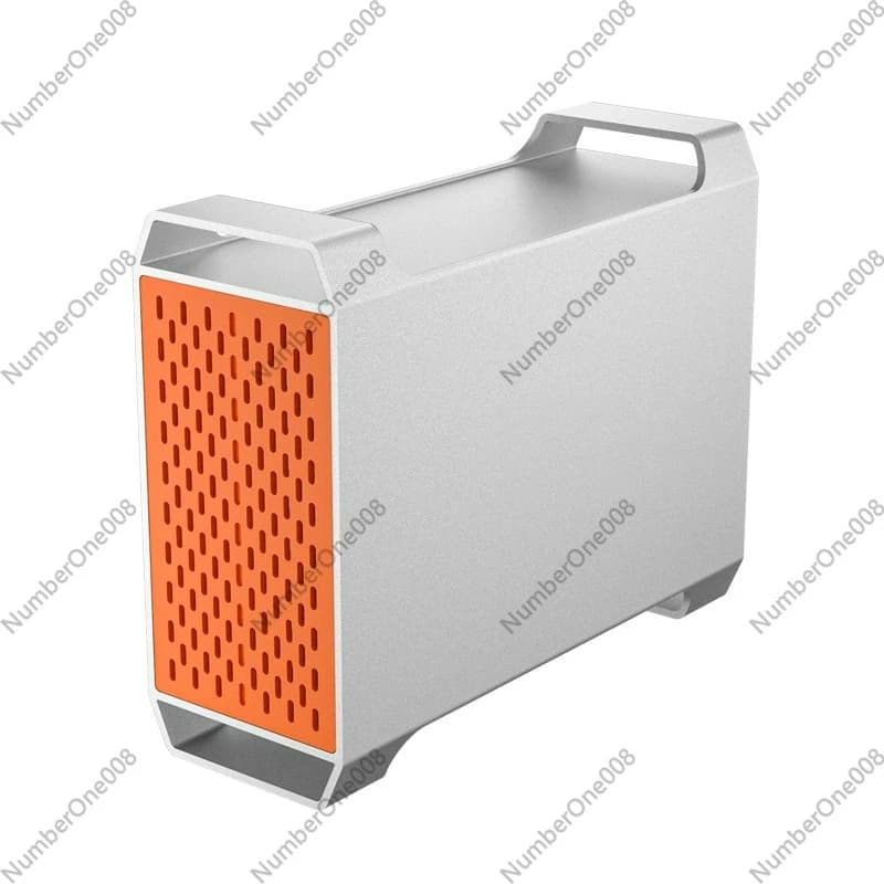 3.5" Dual-Bay SATA Hard Drive Enclosure with RAID (0/1/JBOD/SPAN), Aluminum External HDD Storage Array with Cooling Fan & Type-C