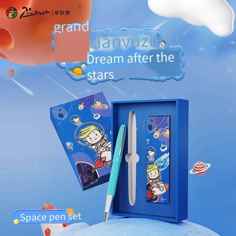 Pimio 606 Space Pen with Ink Cartridges | Calligraphy Practice | Gift for Kids Boys Girls 3rd 4th Grade | Children's Day Present