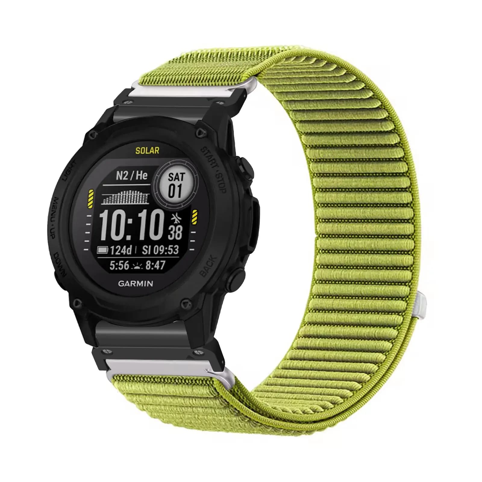 Fasce in nylon per fascia tattica Garmin Instinct 2, cinturino elastico in nylon velcro morbido