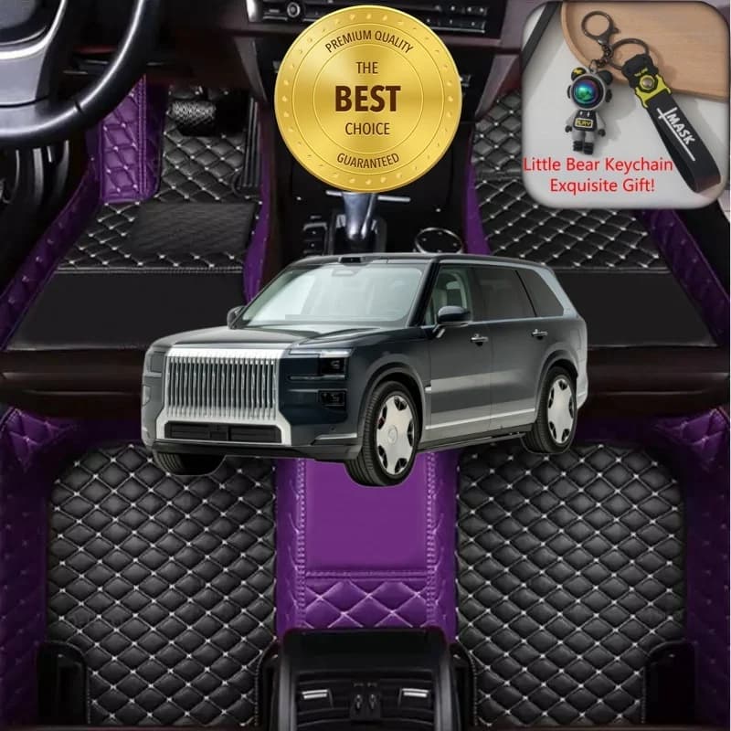 Tappetini Auto su Misura per ZEEKR 9X, Accessori Auto, Tappeti Impermeabili Personalizzati per Guida a Sinistra/Destra