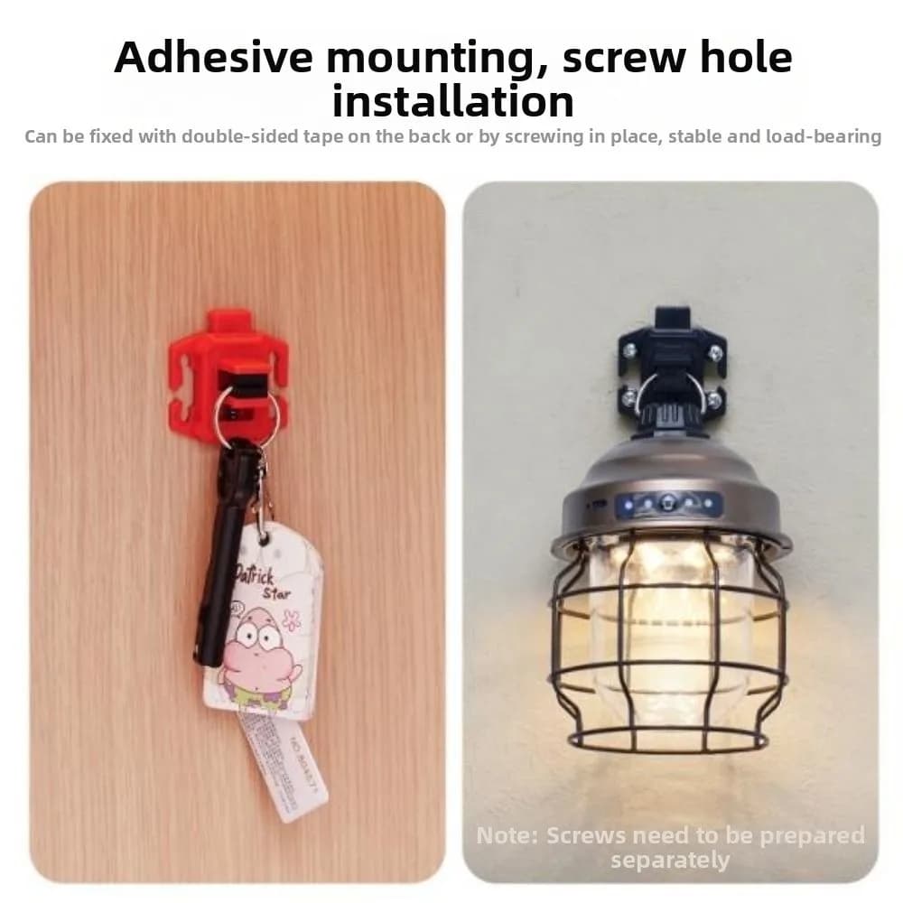 Multifunctional Outdoor Adjustment Strap Buckle with Spring-Loaded Adjustable Lure Fishing Rod Holder 2 Colors ABS