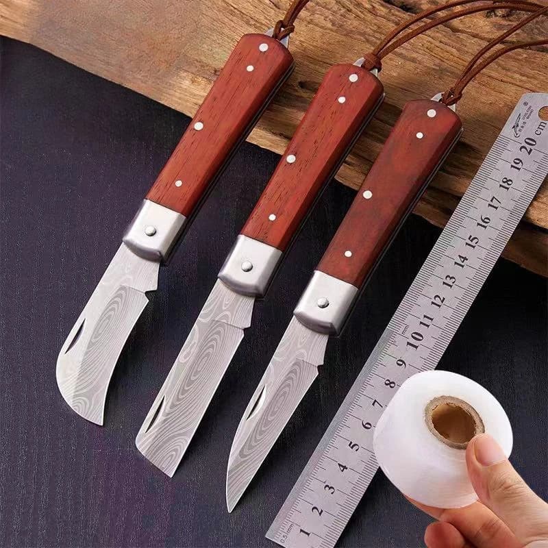 Multifunction Grafting Knife - Folding knife in High Carbon Tenor for the Propagation of Trees and Plants