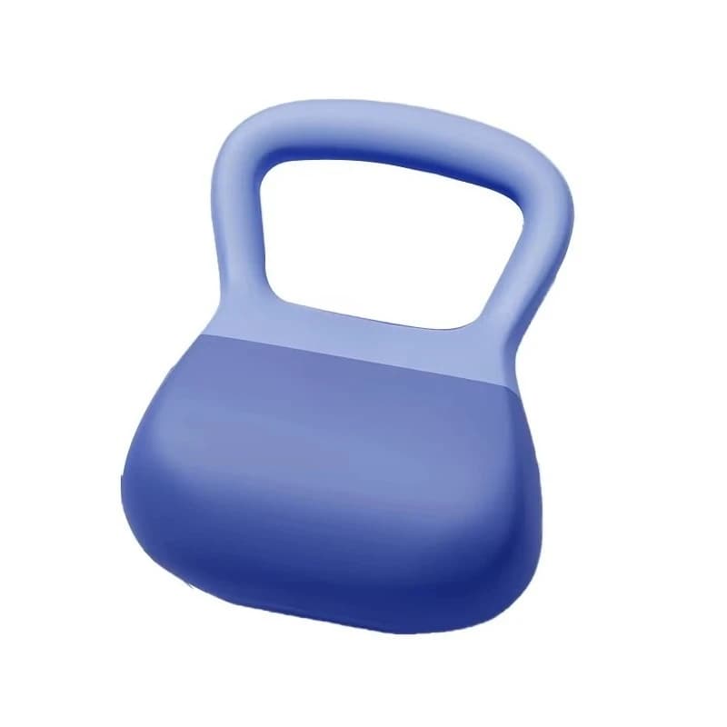 Kettlebell in gomma morbida con nucleo in sabbia di ferro, design portatile per allenamento unisex, uso commerciale e domestico.