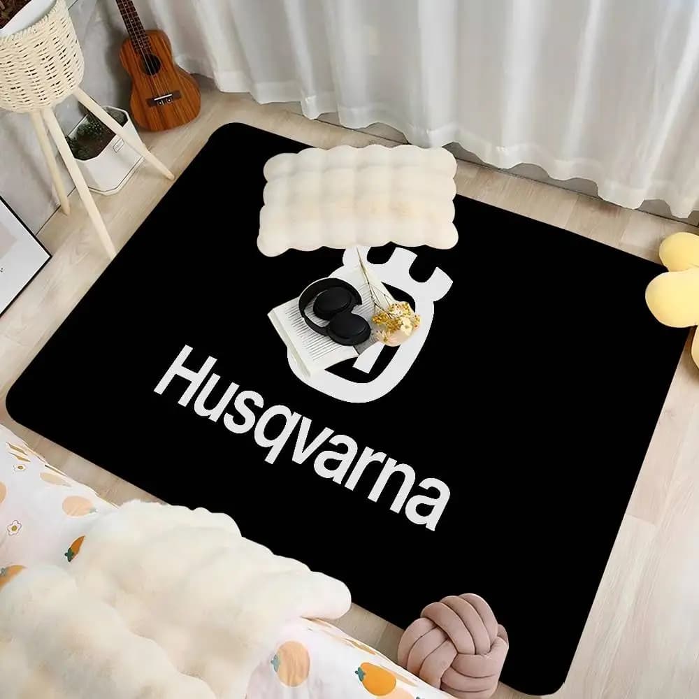 H-Husqvarnas PU Hallway Carpet Retro Multiple Choice Living Room Kitchen Rug Non-Slip Welcome Rug