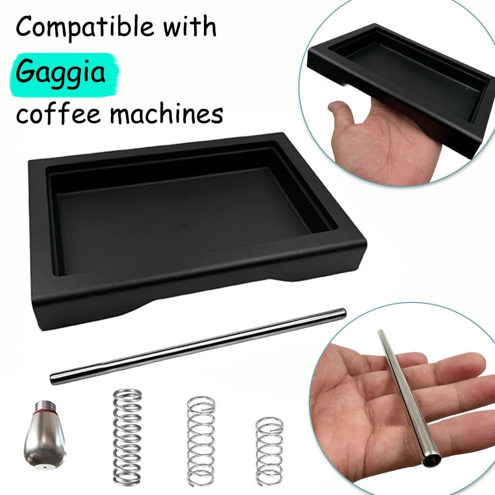 1Set Dust Tray Low Profile 6 Bar 9 Bar 12 Bar OPV Spring Kit for Gaggia Classic Pro Sottile Dust Tray Tools Accessories