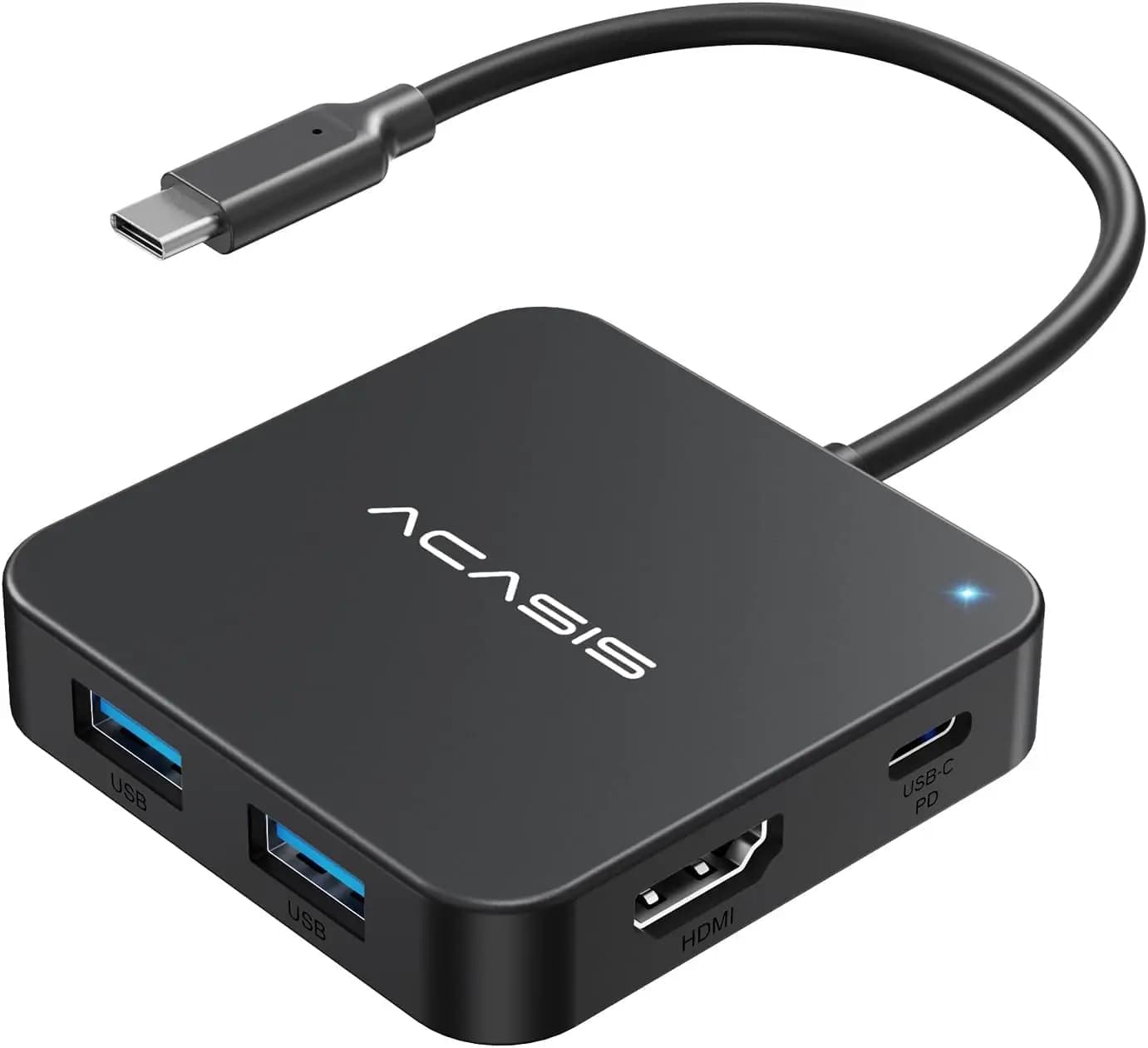 Hub USB C 6-in-1 10Gbps, HDMI 4K, PD 100W, USB-A/C per MacBook, Dell, Lenovo, Surface, iPad Pro, XPS
