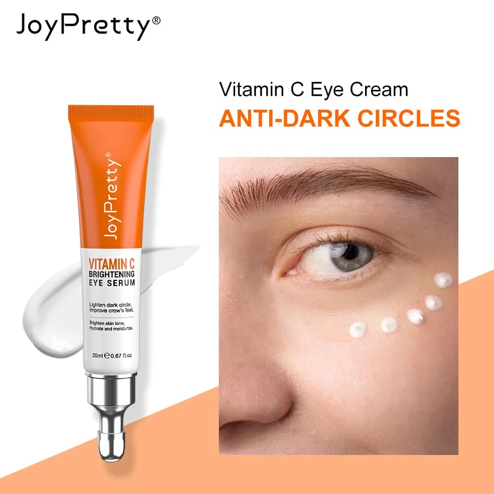 JoyPretty Cream Contour Vitamin C Eyes Anti Eyes Bags Under Eyes Hydrating Hydrating White Massage Siero Anti-wrinkle Beauty and Health