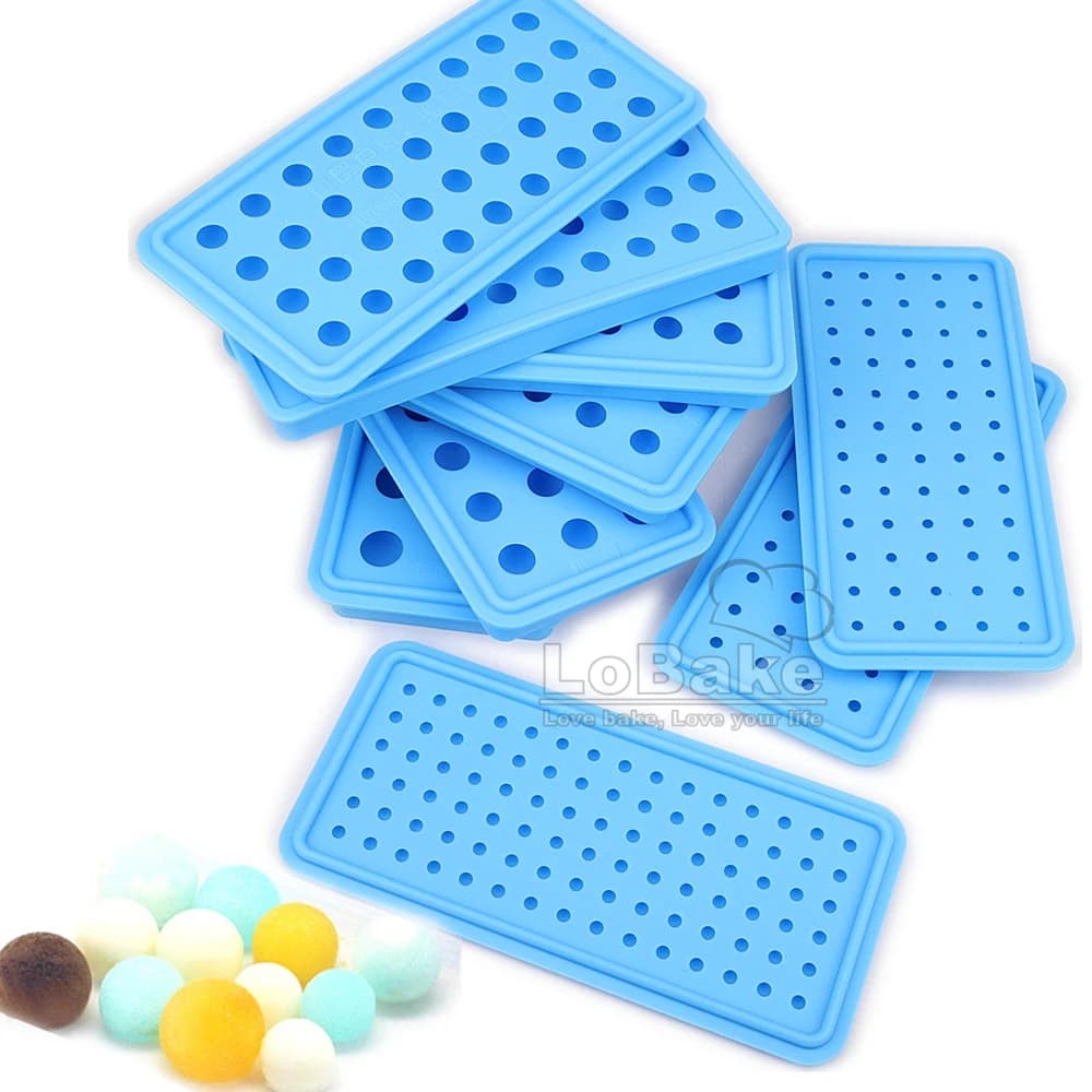 Vari diametro 7.5mm da 1cm a 2.8cm 3D Mini forma di palla platino Silicone stampo per ghiaccio caramelle stampi per cioccolato per cottura fai-da-te
