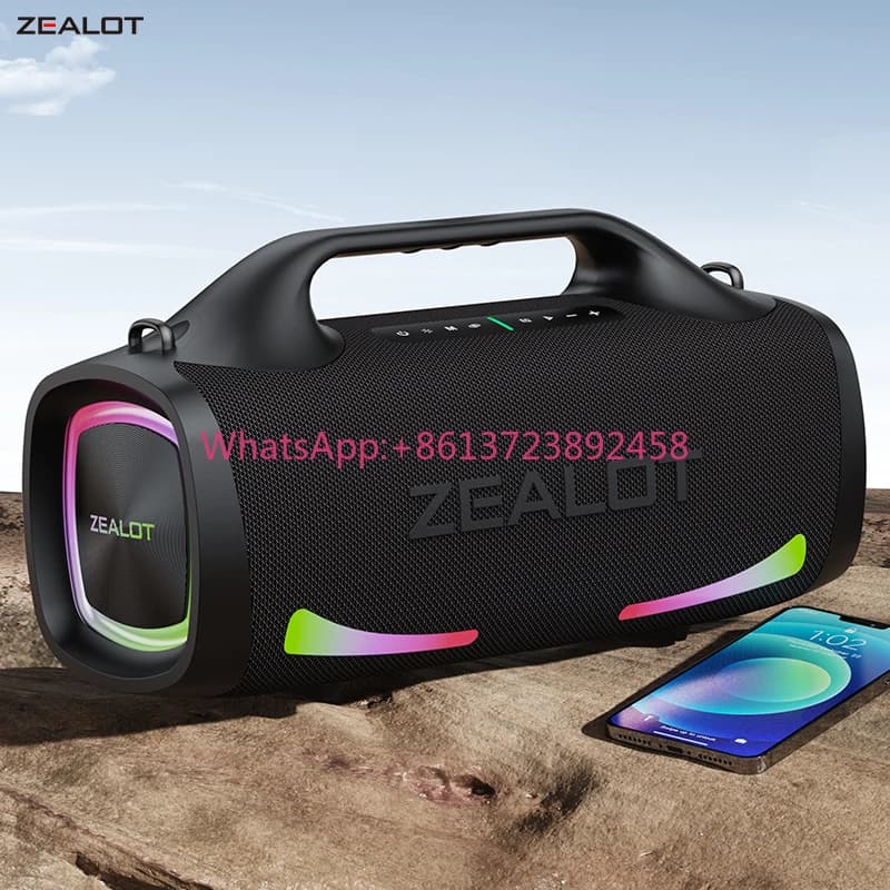 EU Local Stock ZEALOT S79 100watts Waterproof Portable Blue Tooth Speaker with RGB Light