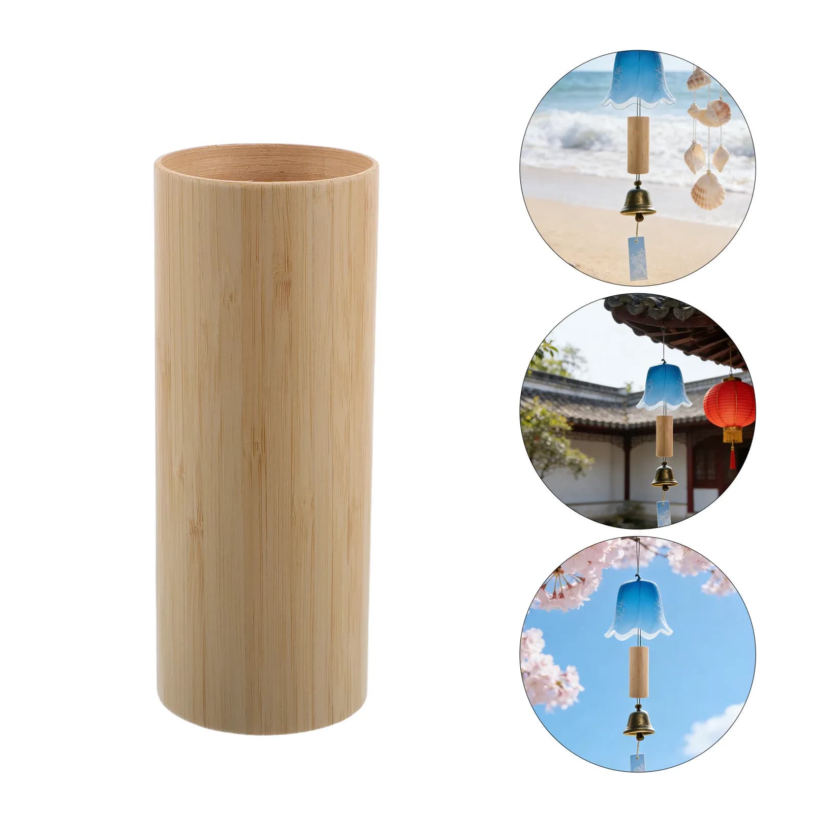 Bamboo Tube Wind Chime Accessories Bell Tubes Windchimes Outdoors DIY for Craft Parts Accessory Home Decor