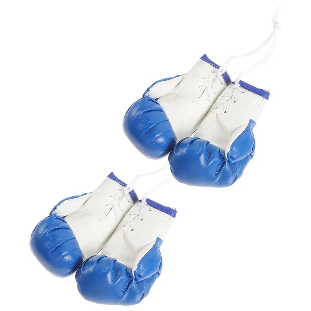 2 Paia di Pendants in Form of Boxing Gloves, Mini Delicate Pendant Decorations, Creative Keyrings in Shape of Boxing Gloves, Bearings for Bags, Backpacks, Cars
