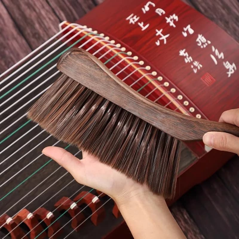 Spazzola per la Pulizia di Strumenti Musicali, Spazzola Speciale per Guzheng, Spazzola Antipolvere, Set per la Pulizia e Manutenzione