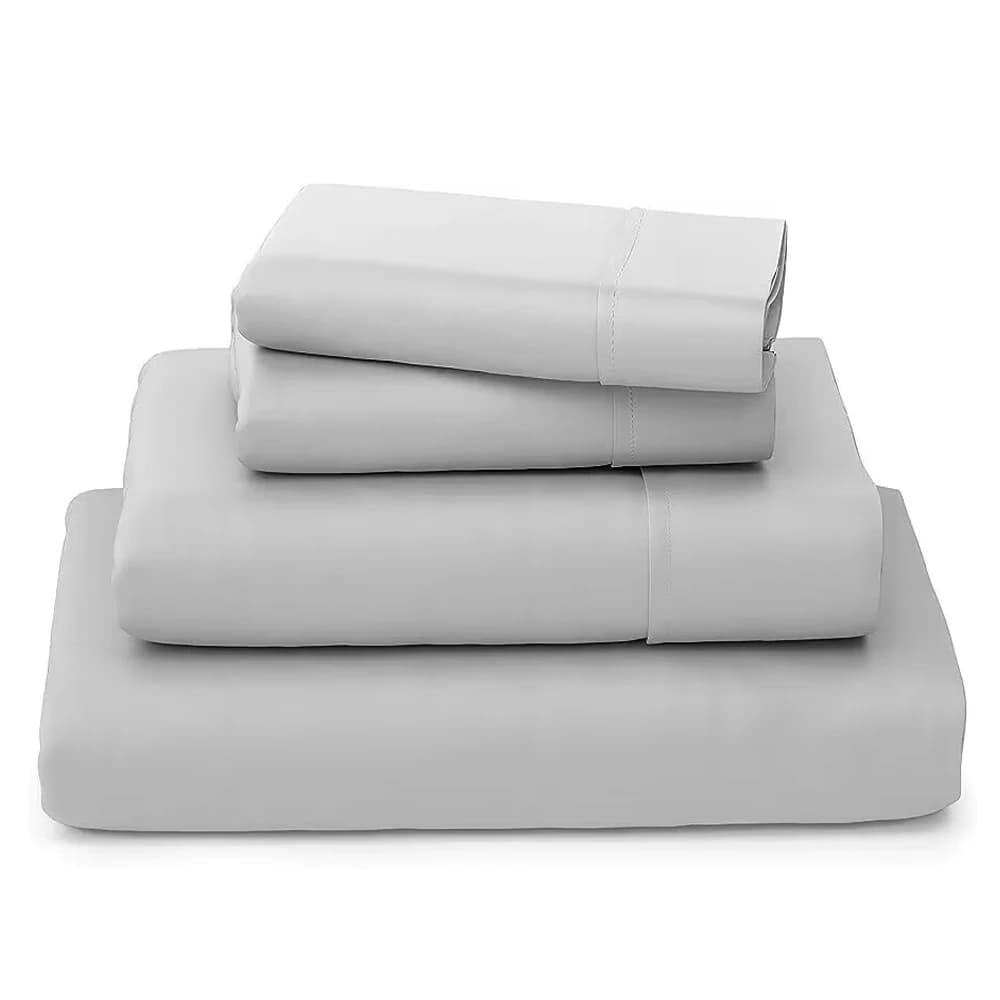 100% Egyptian cotton 4/6 pieces Set sheets Set luxury bedding sheet with elastic corners flat pillows comfortable silky pillow