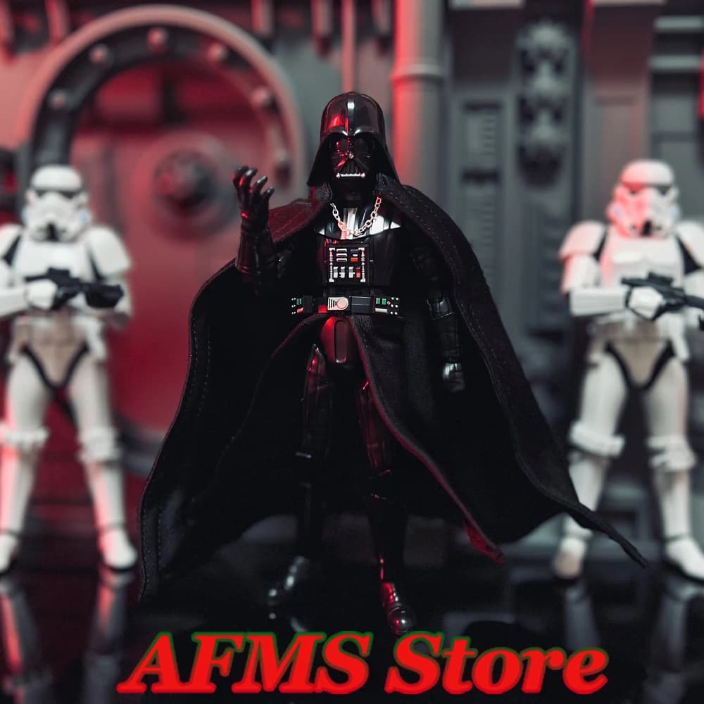 1/12 Uomini Soldato Impero Guerriero Mantello Darth Vader Battaglia Gonna Nera Orlo Mantello Accessorio Per 6 Pollici Action Figure Modello Bambole