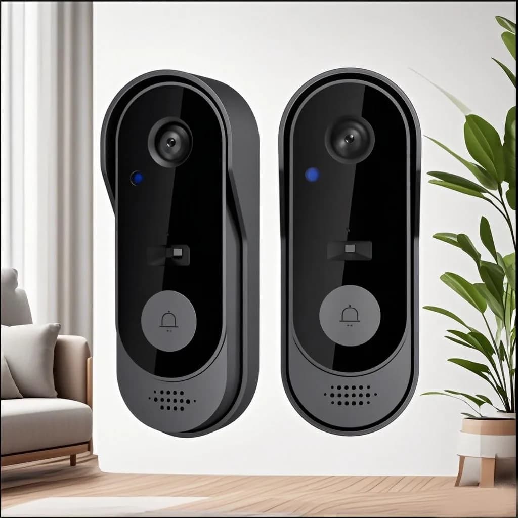 Campanello Tuya con telecamera Wireless Bundle Videocitofono WIFI HD Telefono esterno Campanello per porta Telecamera Videocitofono di sicurezza IR Nigh