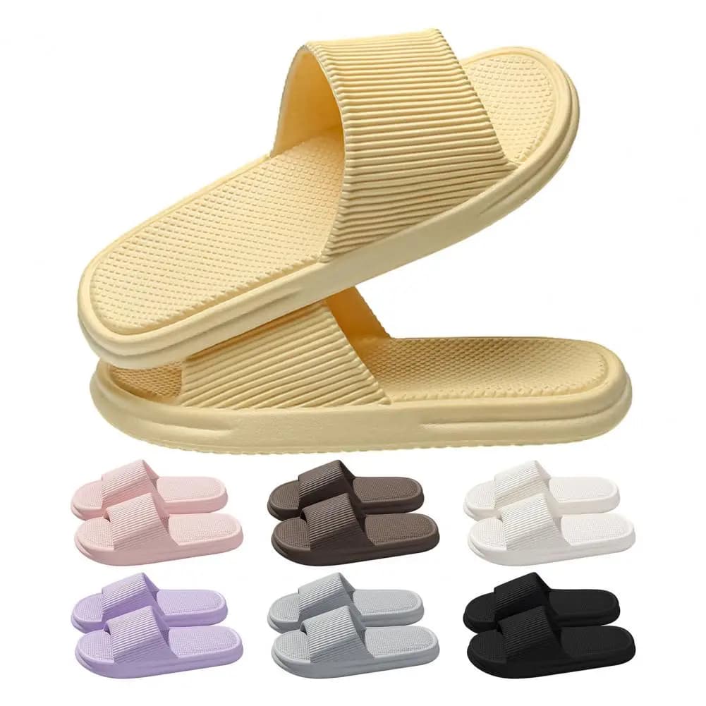 Pantofole da donna estive tinta unita casual scivoli in EVA comfort antiscivolo scarpe da casa per interni/esterni semplici sandali morbidi a doppio uso