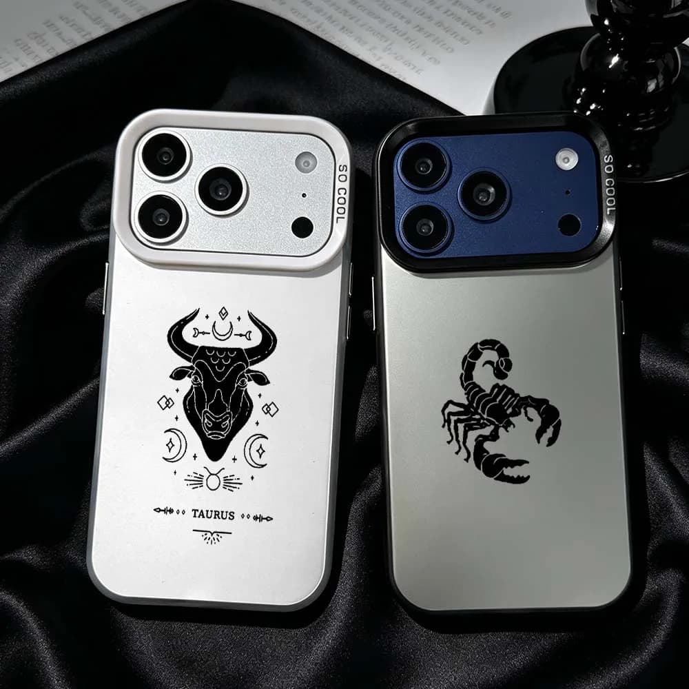 Cartoon Angry Cow For iPhone 17 Air 16 15 14 13 12 Mini 11 Pro Max Plus Shockproof Plating Matte Cover Phone Case