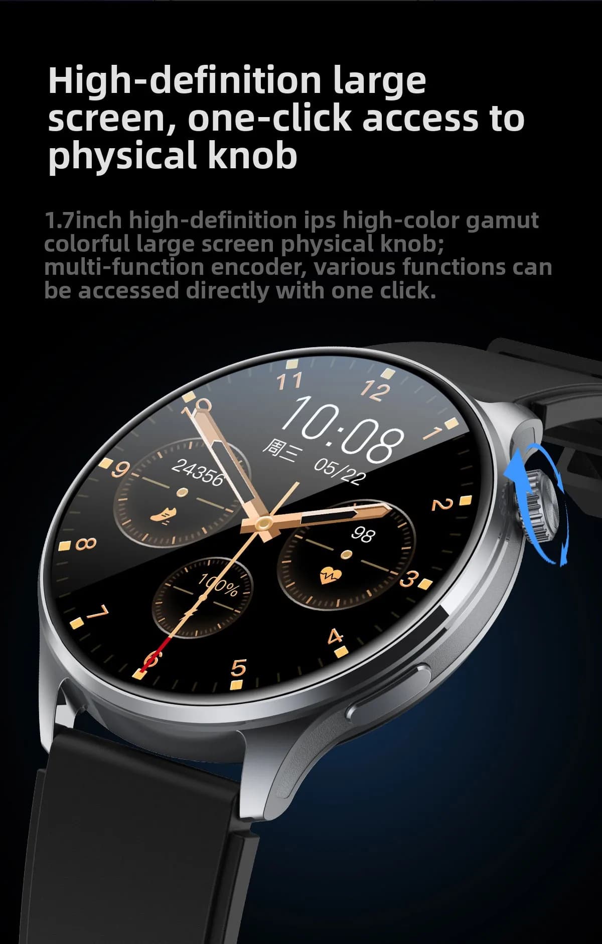 Zml smartwatch: smartwatch with bluetooth calling, pedometer, and multifunctional features