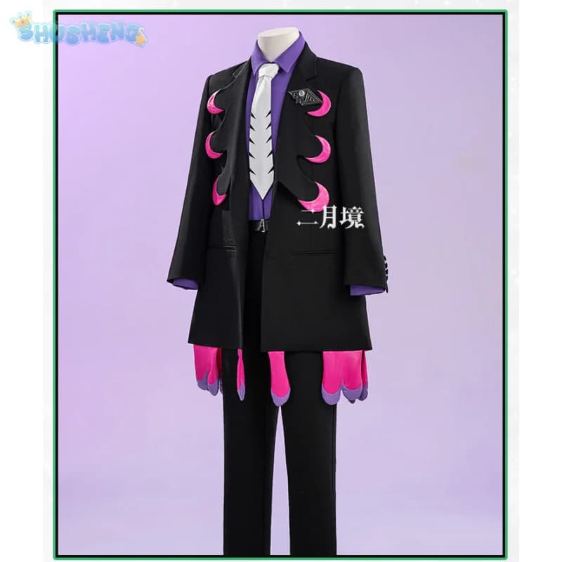 Anime ZA Corbeau Costume Cosplay Camicie spille cappotto cravatte calzini uomo donna nuova moda Halloween Natale Uomo vestito