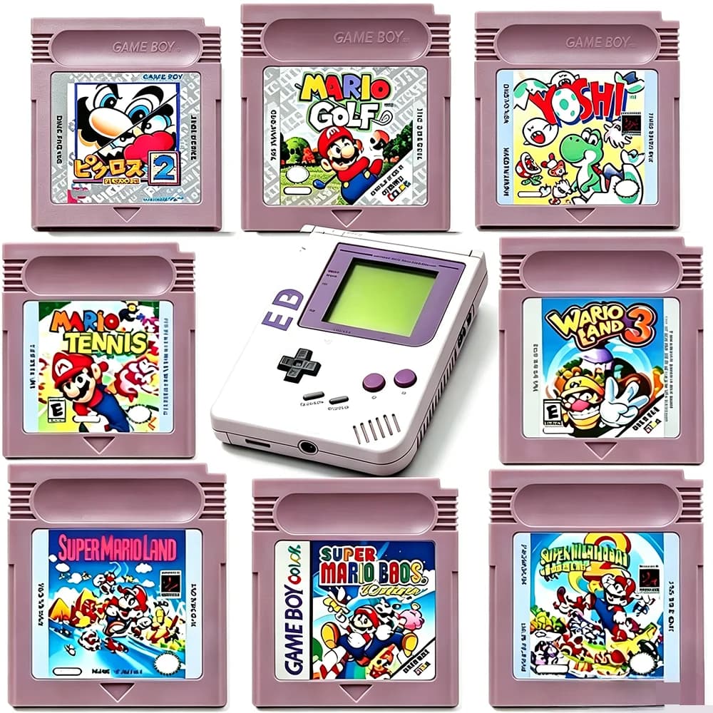 Newest GBC 16 Bit Game Video Game Cartridge Console16 Bit Game Card Wario Land Donkey Kong Wario Land 2 Yoshi for GBC/GBA