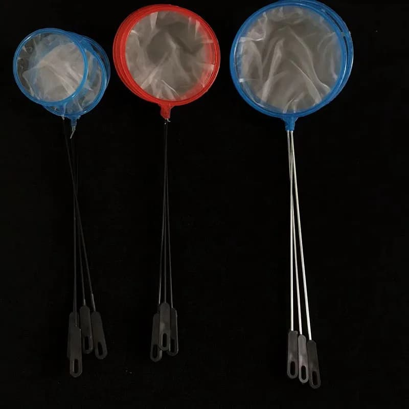 2 pezzi di accessori per acquari a maglia fine manico in acciaio inossidabile acquario acquario rete da pesca guadino per accessori per pesci