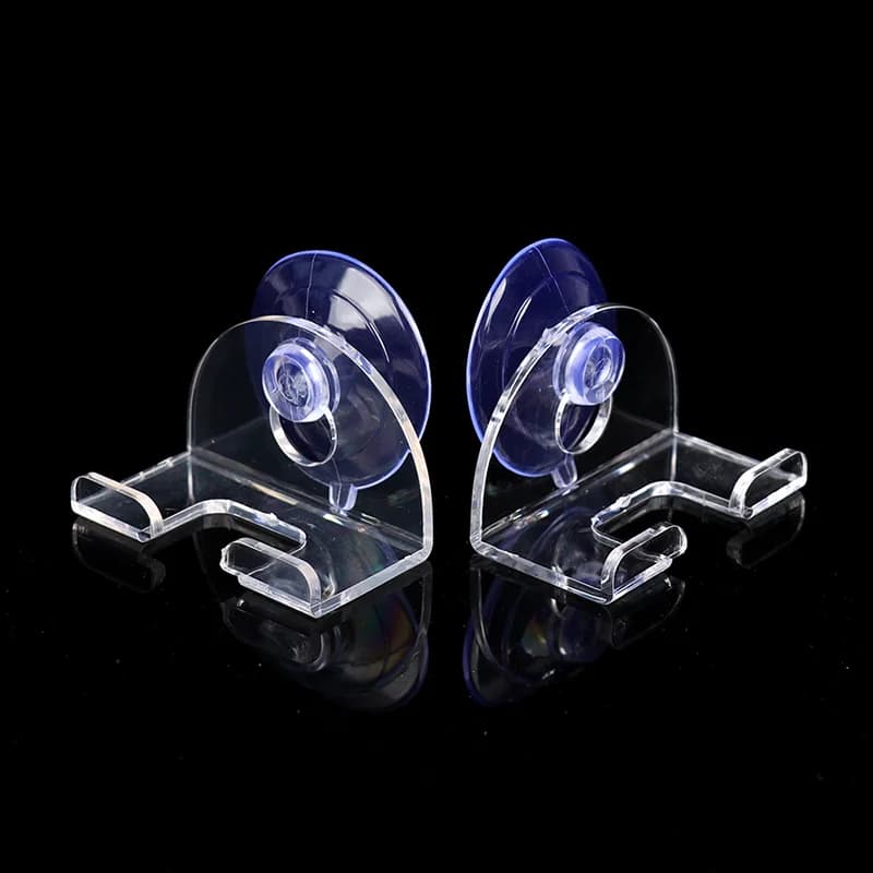 2 pezzi di supporto per rasoio con ventosa, gancio trasparente, supporto per rasoio, impermeabile, rimovibile〔CC11〕