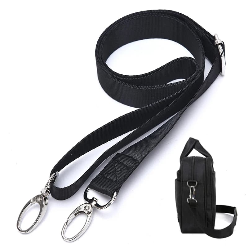 Laptop Shoulder Strap with Black Adjustable Nylon Belt Replacement
