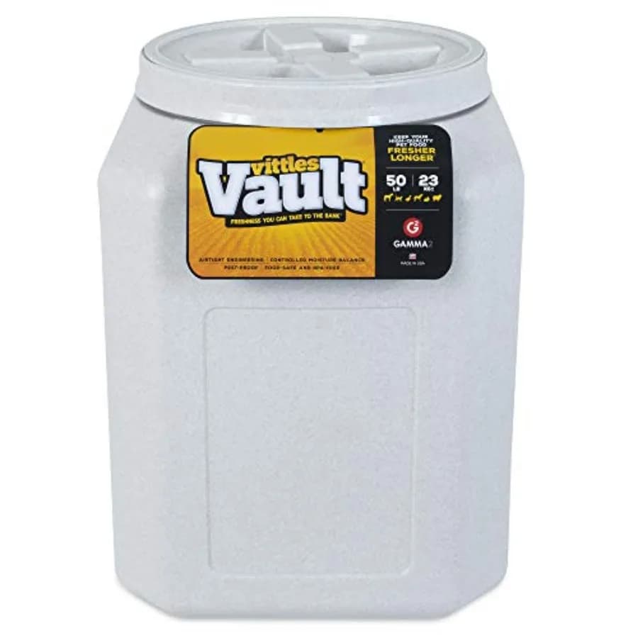 Contenitori per Alimenti per Animali Domestici Vittles Vault - Contenitore Sigillato per Cibo per Cani e Gatti, Adatto per fino a 22 kg, Prodotto negli USA - [14 pollici]
