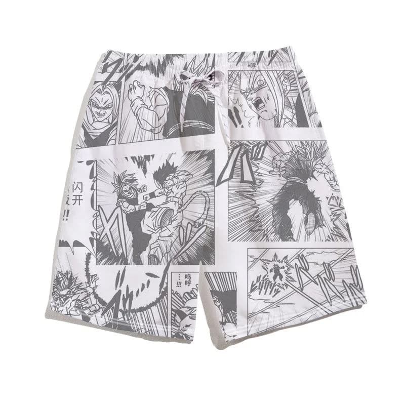 Printed shorts Dragon Ball 2026 for children, adult shorts, beach shorts for boys, quick drying summer swimsuits with cartoons