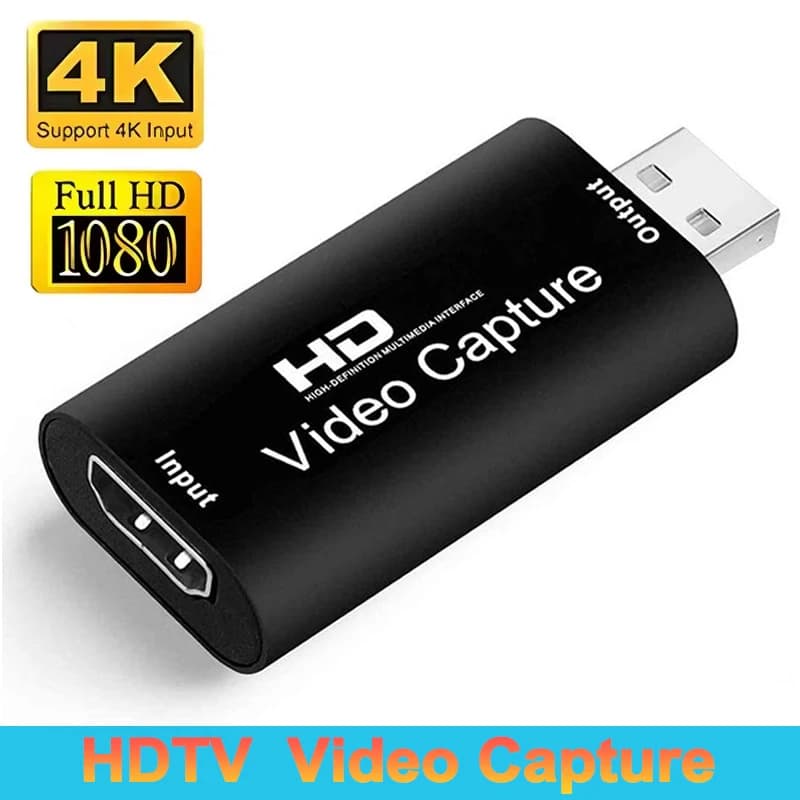 USB 2.0 HD video capture card from 4K to 1080p HDMI compatible game recorder for PC PS4 Live streaming video recording