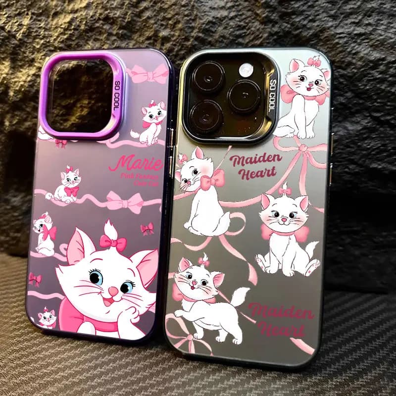 Custodia per telefono Lovely Marie The Aristocats Cat per iPhone 11 12 13 14 15 16 17 Pro Max 16e 17E 17 Air Plus 13 Mini Fundas Cover Posteriore