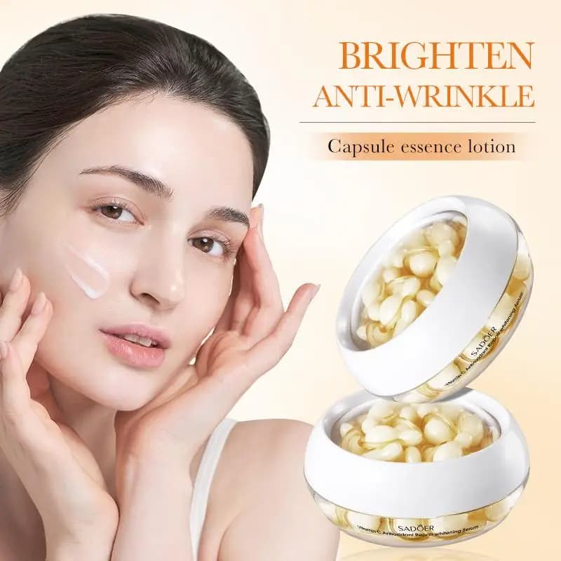 SADOER Vitamin C Antioxidant Reparation Whitening Essence Faced Serum Hydrating Scratching Satin Beauty Skin Care