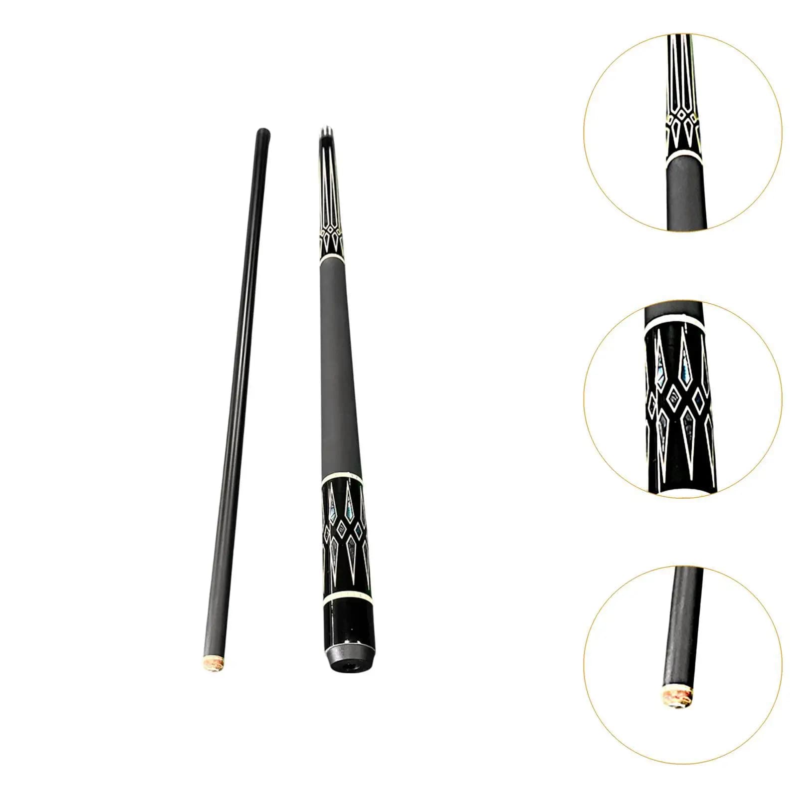 Stecca da Biliardo Portatile 47cm in Due Sezioni con Foro per Coda, Accessori per Giocatori Principianti, Adulti, Pratica al Bar
