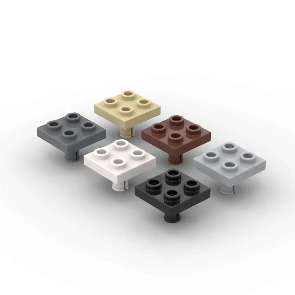 MOC 10 PZ 2476 Modificato 2x2 Con Spille Building Blocks Kit Su Piastra Inferiore Mattoni Particelle Puzzle Giocattoli Per Bambini Di Compleanno Regali Del Capretto