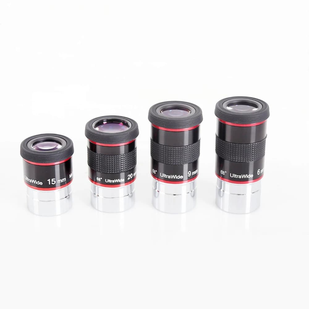 Oculare ultra grandangolare FMC da 1,25" da 68 gradi per telescopio astronomico 6mm/9mm/15mm/20mm
