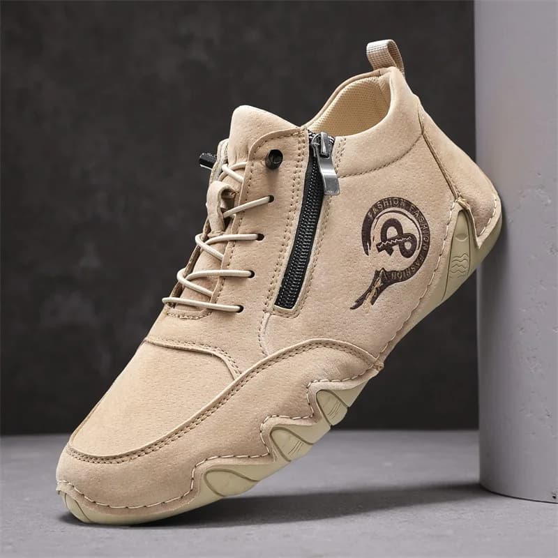 Scarpe casual alte da uomo in pelle artificiale Scarpe da ginnastica da uomo di moda Mocassini traspiranti Scarpe Mocassini di lusso Scarpe da barca da uomo