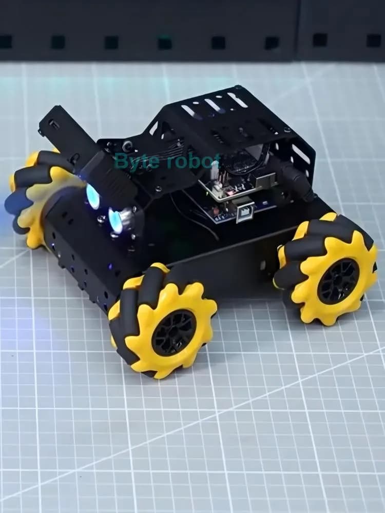 MiniAuto AI Vision 4WD Mecanum Wheel RC Car with Video Camera Ultrasound Robot for Arduino Robot DIY Kit Programmable Robot