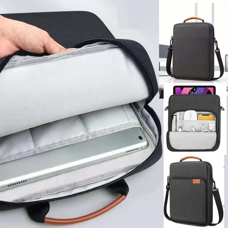 Borsa per tablet CHUWI Hi10 Max N150 con tracolla, maniglia, tasca con cerniera, custodia impermeabile per tastiera e mouse