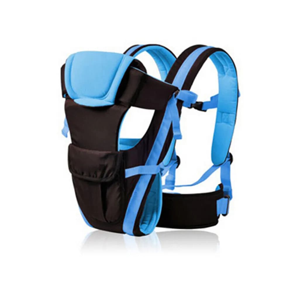 Marsupio Regolabile Blu per Neonati, Traspirante e Confortevole, Flessibile per Passeggiate e Vacanze