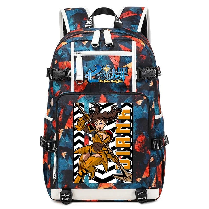 The Seven Deadly Sins Anime Print School Backpack Large Capacity Casual Daypack for Kids Teens
