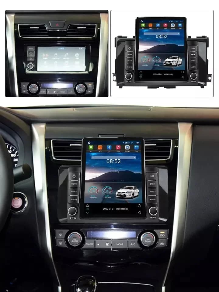 Tesla Android 13 8 + 128G sistema di navigazione per auto per Nissan Teana 2013-2018 lettore dvd GPS BT Stereo AM FM audio per auto android
