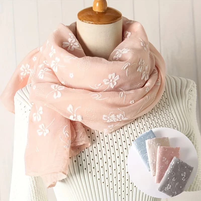 2023 spagna brand spring woman scarf fashion soft slim long silk scarves cotton winter shawl Lady Pashmina bandane Hijab scarf
