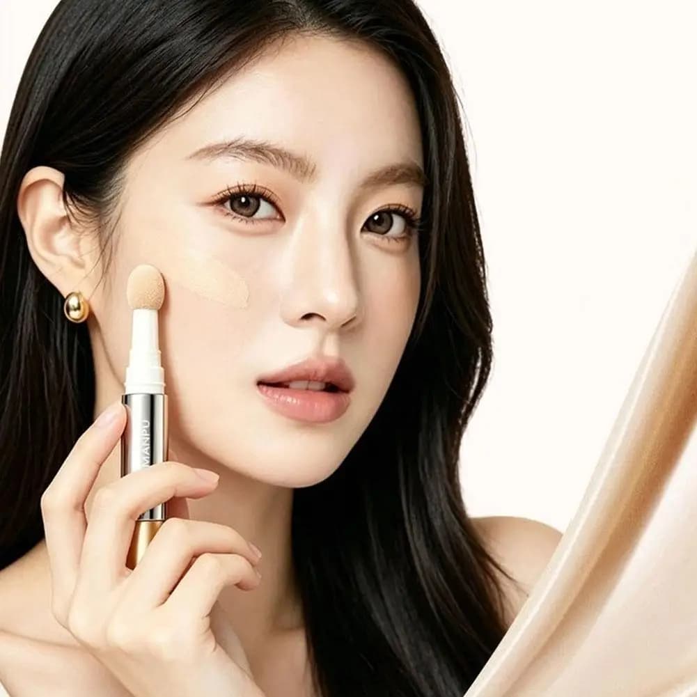 5g Sponge Head Concealer Pen Quickly Covers Spots Tear Grooves Bags Under The Eyes Brightens Original Natural Lasting Concealer
