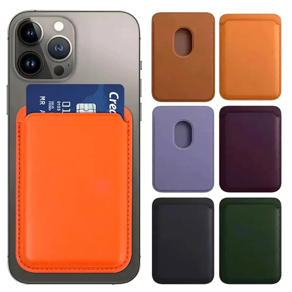 Leather Wallet Case For iPhone 15 Pro Max Wallet Leather Compatible For Magsafe iPhone 14 13 12 Card Holder with MagSafe Magnet