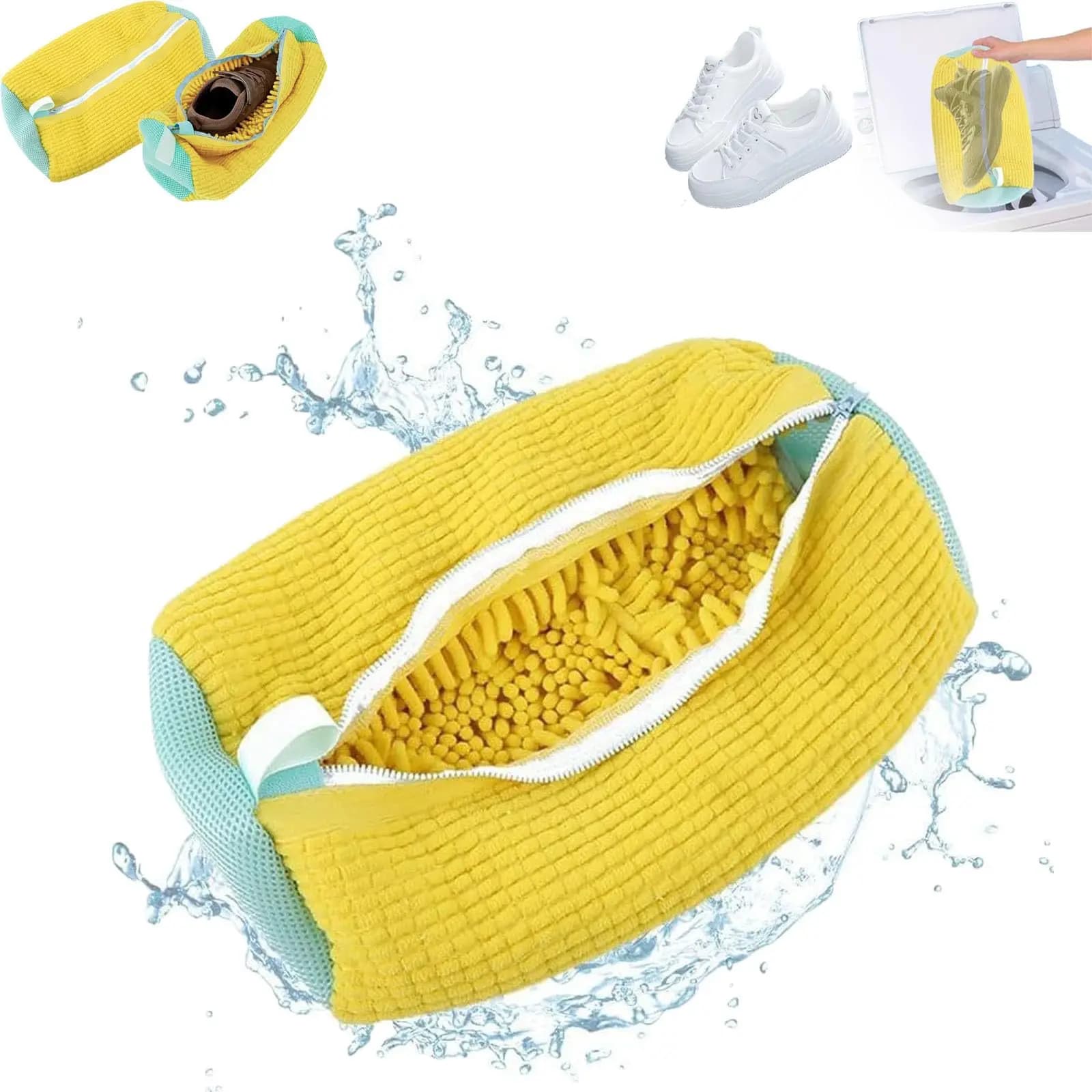 1/2 Piece Bag Washing Machine Shoes, Ideal for sneakers and casual shoes, Laundry bag